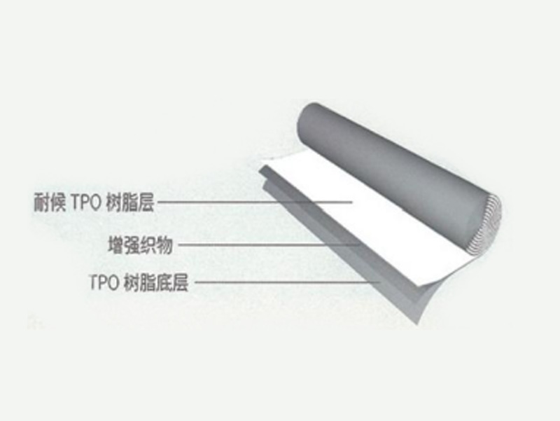 HDLY-TPO-P 织物内增强热塑性聚烯烃防水卷材